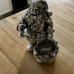 Cast Metal Santa Claus Bowl