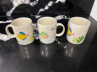 3 Barrier Reef Coffee Cups by STUDIO NOVA