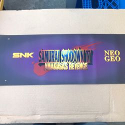 Samurai Shodown IV Amakusa’s Revenge Arcade Video Game Marquee