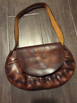 Vintage tooled leather purse