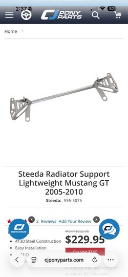 05-10 mustang gt steeda radiator support