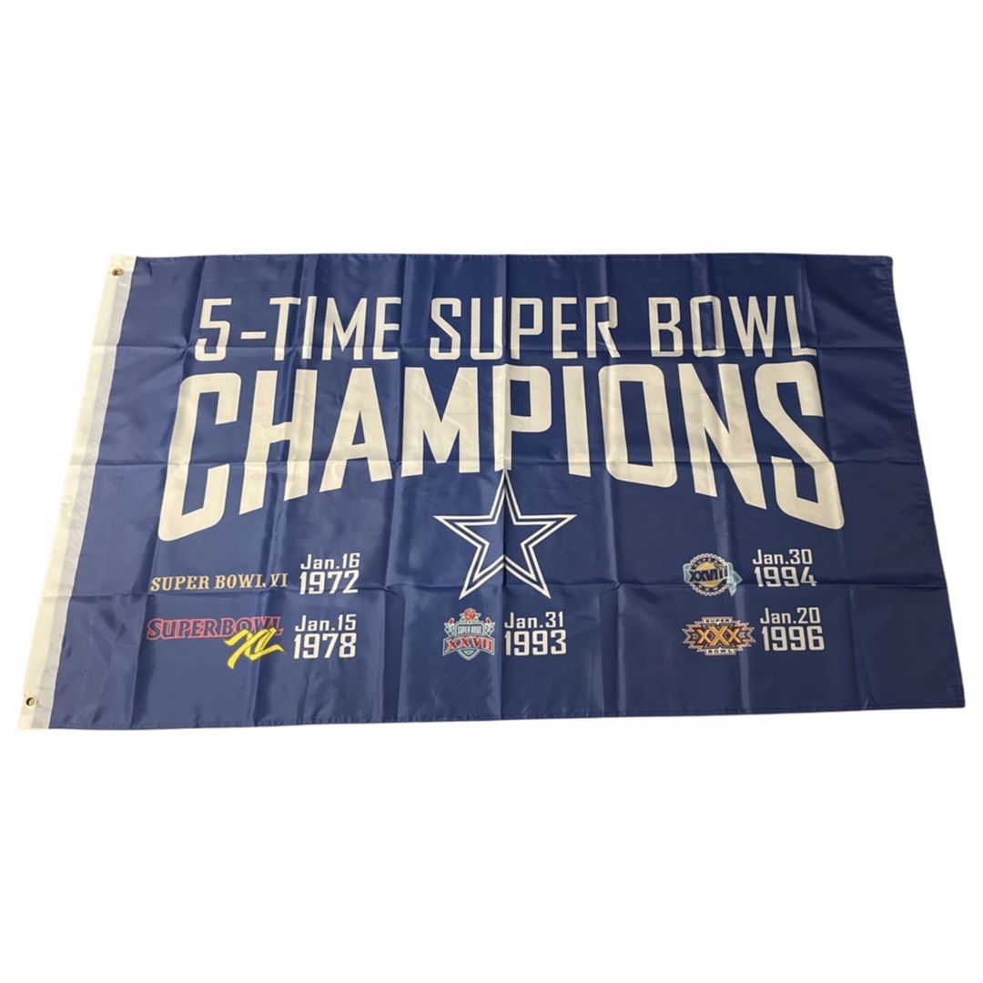 Dallas Cowboys 5x Super Bowl Champions 3×5 FT Flag