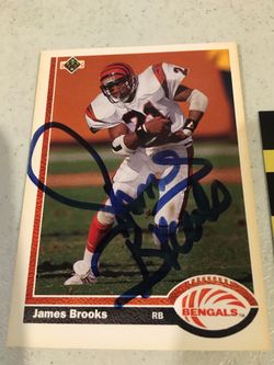 James Brooks Autographed Card with COA