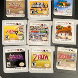 Zelda 3DS, Mario 3DS, Pokemon DS Games
