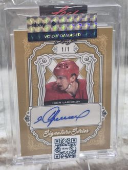 Igor Larionov 1/1 Auto Card