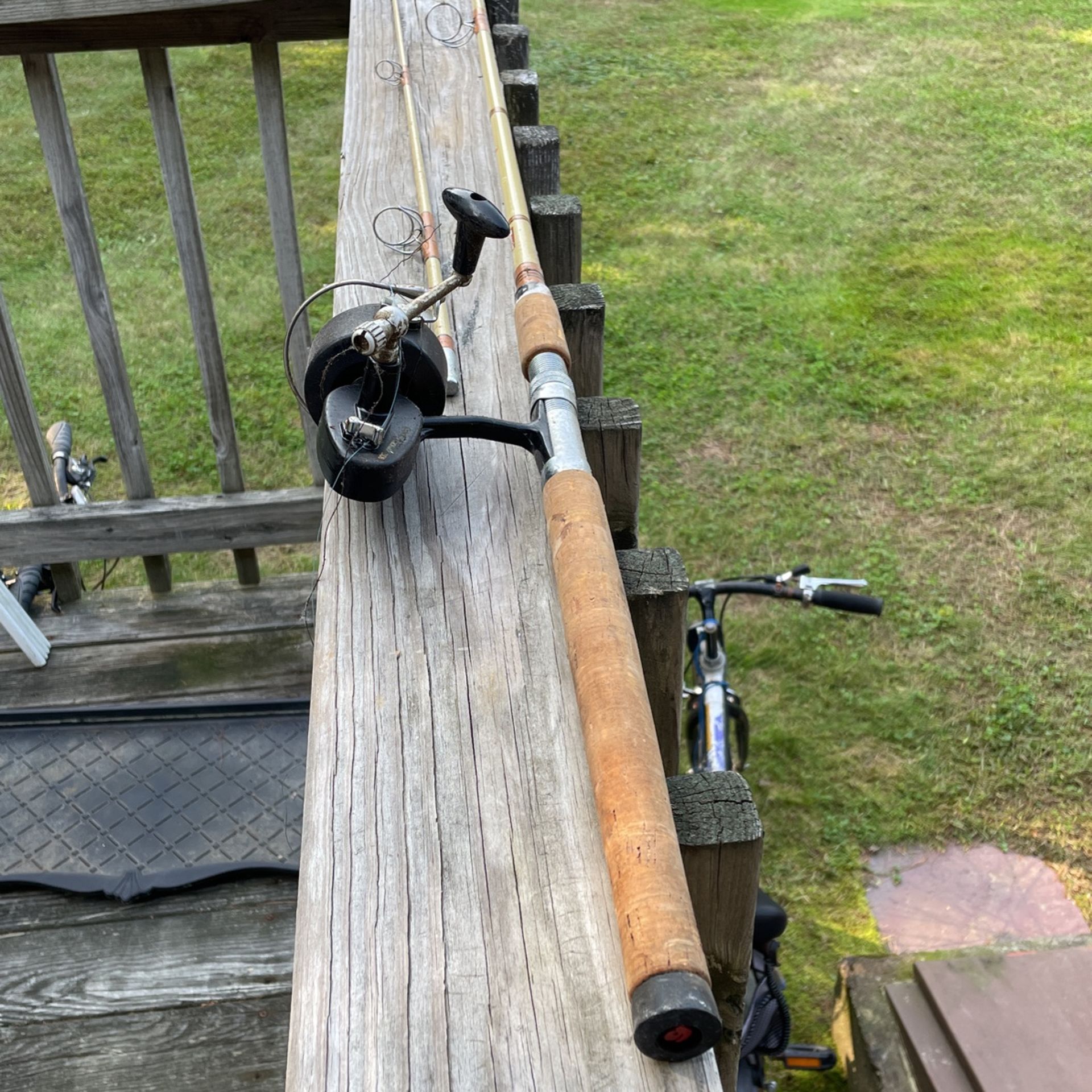 Antique Fishing Pole And Reel