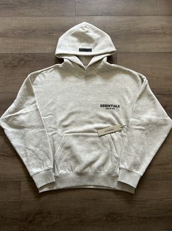 essentials “ light oatmeal “ hoodie