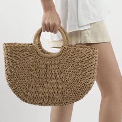 Minimalist Straw Bag new Brand Shen