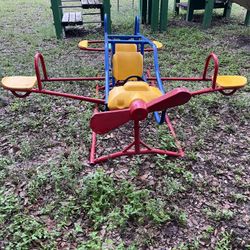 Metal Airplane For Playground