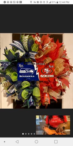 Christmas and seahawks Wreaths