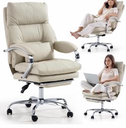 Ergonomic Reclining Office Chair with Footrest