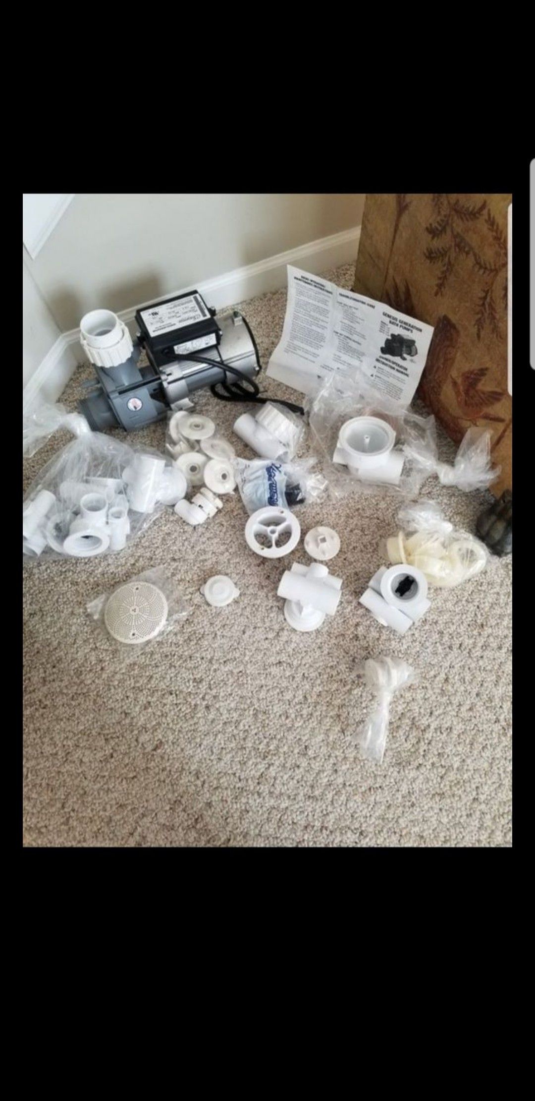 Conversion assembly kit BATHTUB to WHIRLPOOL JETTED TUB 6 jets