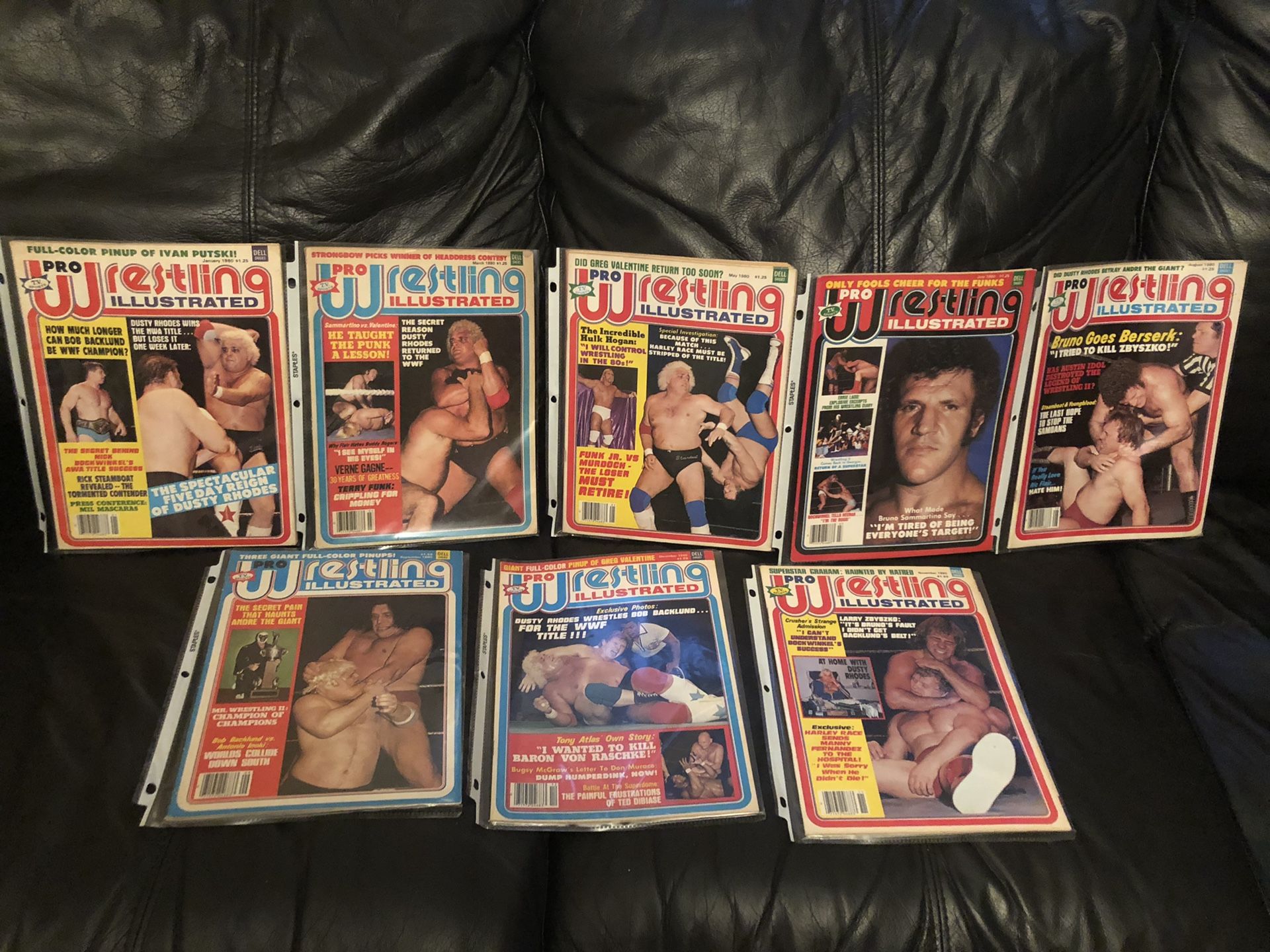 PRO WRESTLING ILLUSTRATED PWI ENTIRE 1980 COLLECTION LOT WWE/WWF/WCW/NWA/AWA