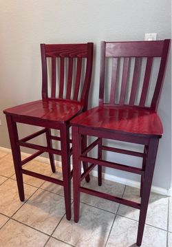 Pottery Barn Counter Heights Chairs - Solid Wood
