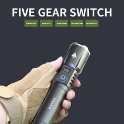 🌟💰2️⃣0️⃣Rechargeable Flashlights Tactical High Lumen, Super Bright LED Small Flashlight with Magnetic Base, High Powered Strong Flash Light, Po