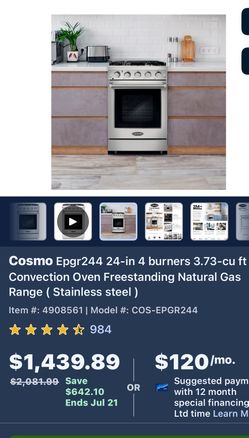 Professional Gas Range 