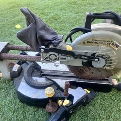  a Chicago Electric 10” Compound Slide Miter Saw.
