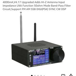 New ATS25 Max-Decoder ii Si4732 Radio Receiver with 4000mA,V4.17 Upgraded Adds HI-Z Antenna Input impedance LNA Function 50ohm Mode Band-Pass Filter C
