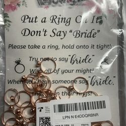 Put a Ring On It Don’t Say Bride Game