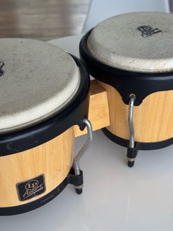 LP Aspire Bongos Natural Wood