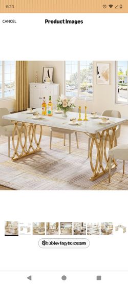 Brand New in box modern dining table!!! Seats up to 8!!!