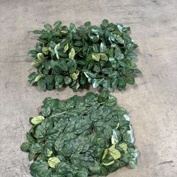  Vigoro 2 in. Green Artificial Chestnut . Privacy Foliage Panel (2-Peices)