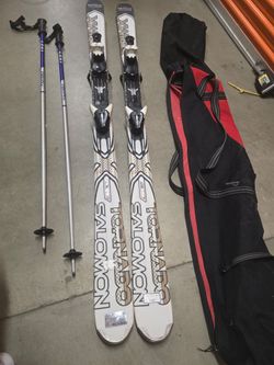 173cm SALOMON X-WING TORNADO Ti Titanium All Mountain Skis