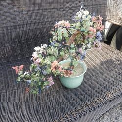 Magnificent Vintage Chinese Carved Jade Hard Stone Bansai Plant H 17 X L 20 Used