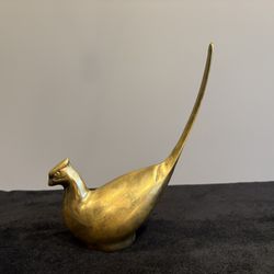Brass Pheasant Paperweight 
