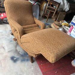 Mid Century Chaise Lounge Chair
