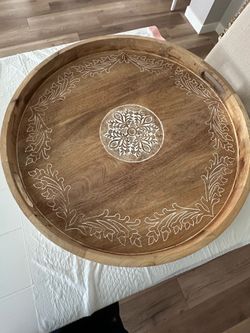 HUGE wood home decor Tray /charcuterie board