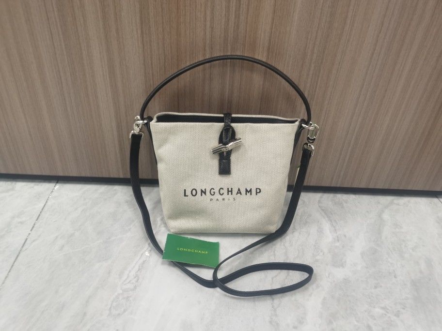 Longchamp Essential Toile Bucket Bag