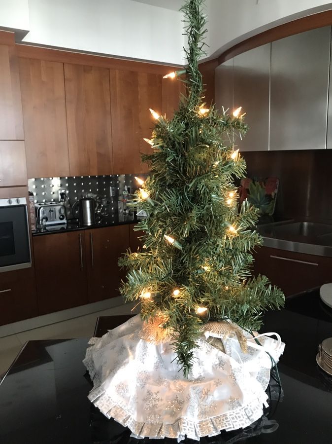 Christmas tree with lights