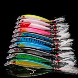 Fishing Lures Minnow Baits 10pack Lot 