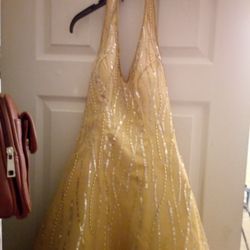 Beautiful Gold  Prom Dress