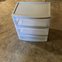 3 Shelf Plastic Container Storage 