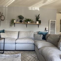 Living Spaces Sectional Couch Jolene