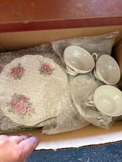 Tea cup, and plate set
