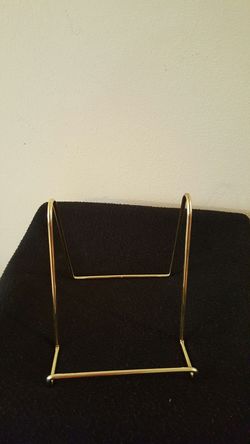 Smooth Brass Plate/Photo Holder Display