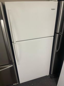Whirlpool Top Mount White Refrigerator Fridge
