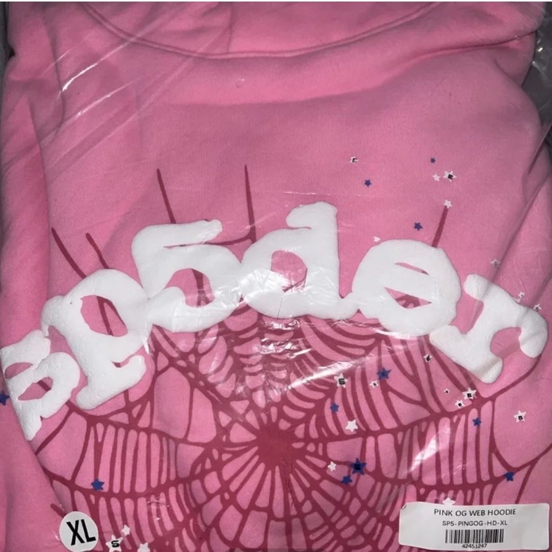 Pink Sp5der Hoodie Designer New 