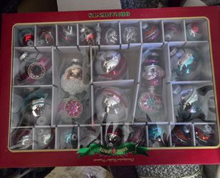 Shiny Brite large box Christmad ornaments ornament 26 retro