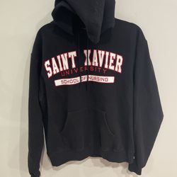 Champion St. Xavier School Of Nursing Black Hoodie Size Medium Womens Sweatshirt