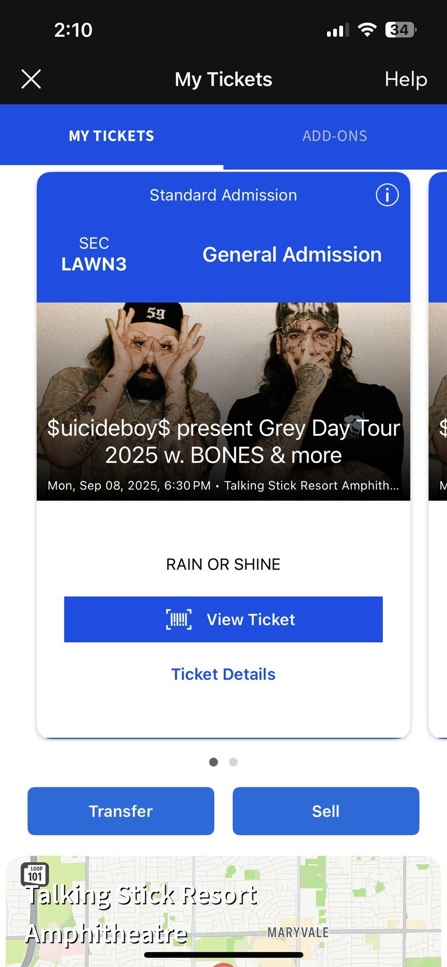$uicideboy$ GA Lawn Tickets