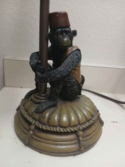 Vintage Bellhop Monkey Table Lamp *40.00* 19" Tall Home Decor Lighting in Working Condition