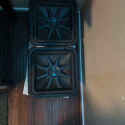 Two Sub-woofers , Mid-range speakers, Two Amps, Box, And Head Unit Stereo System 