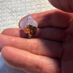 Purple Amethyst Crystal Necklace