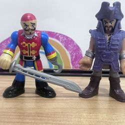 IMAGINEXT PIRATE AND DAVEY JONES FIGURES FOR PLAYSET