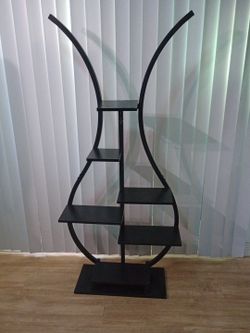 Metal/wood 60” plant stand shelf,6 tiers plant stand shelf. Cash only