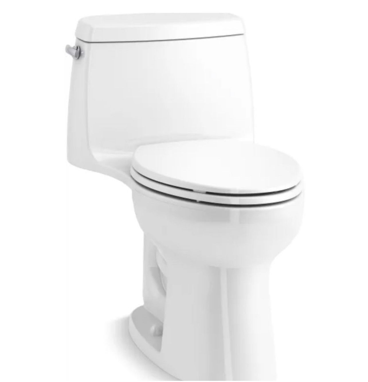 Kohler Santa Rosa One-Piece Compact Elongated 1.28 GPF Toilet with Revolution 360 Swirl Flushing Technology